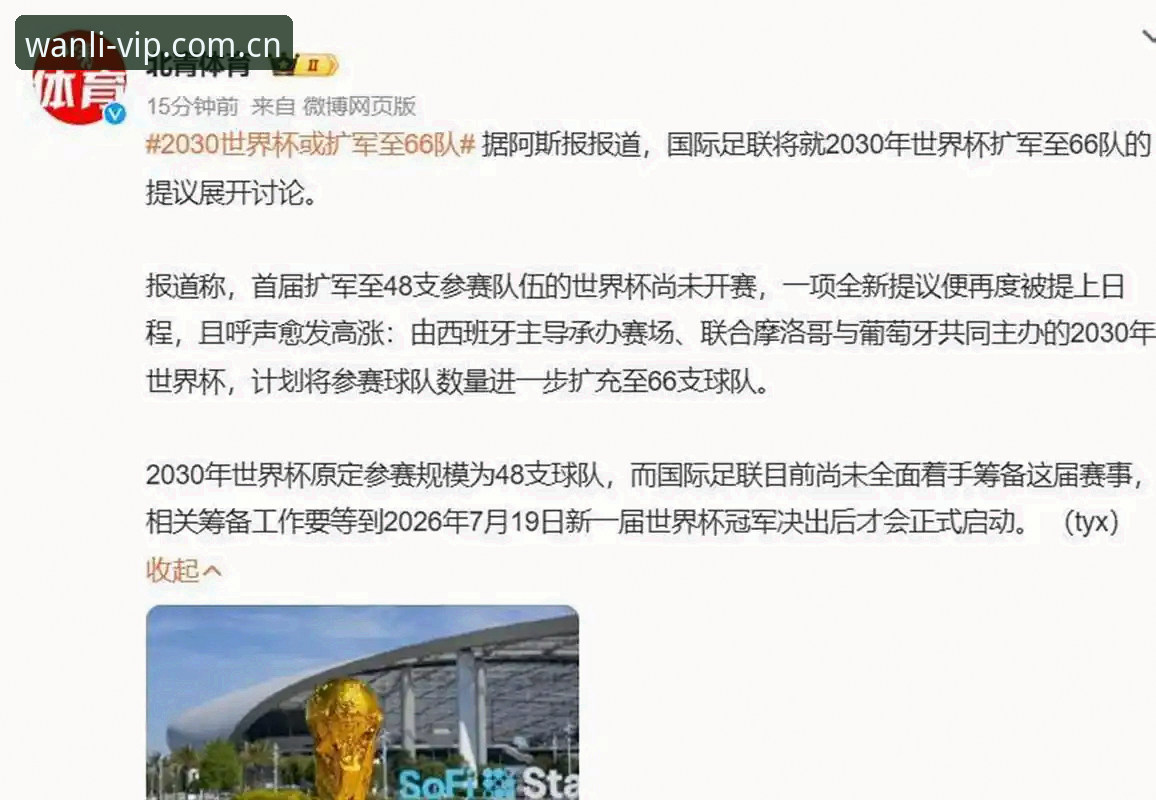 2030世界杯扩军至66队完整指南：从历史变革到中国男足机遇的深度解读